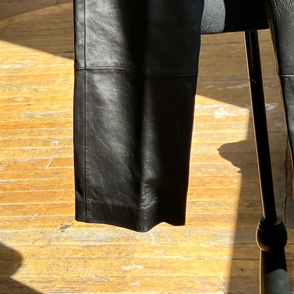 Wilson’s Leather black straight leg leather pants - Picture 4 of 7